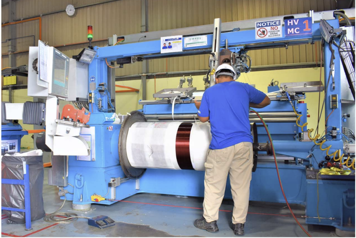 HV Winding process cast resin transformer SGB-SMIT Singapore